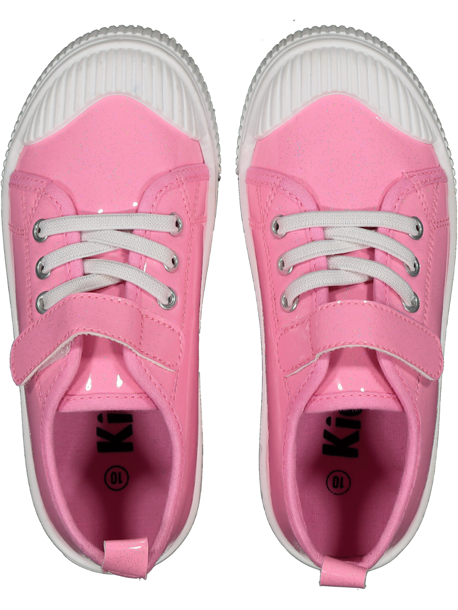 Pink Low Top Basic Sneakers (2)