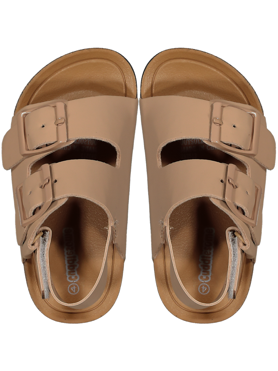 Faux Leather Buckle Sandals
