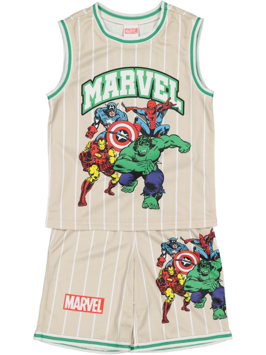 Marvel Basketball Top And Shorts Set