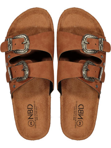 Brown Double Strap Sandals