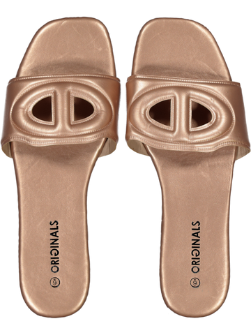 Rose Gold Mule Sandals