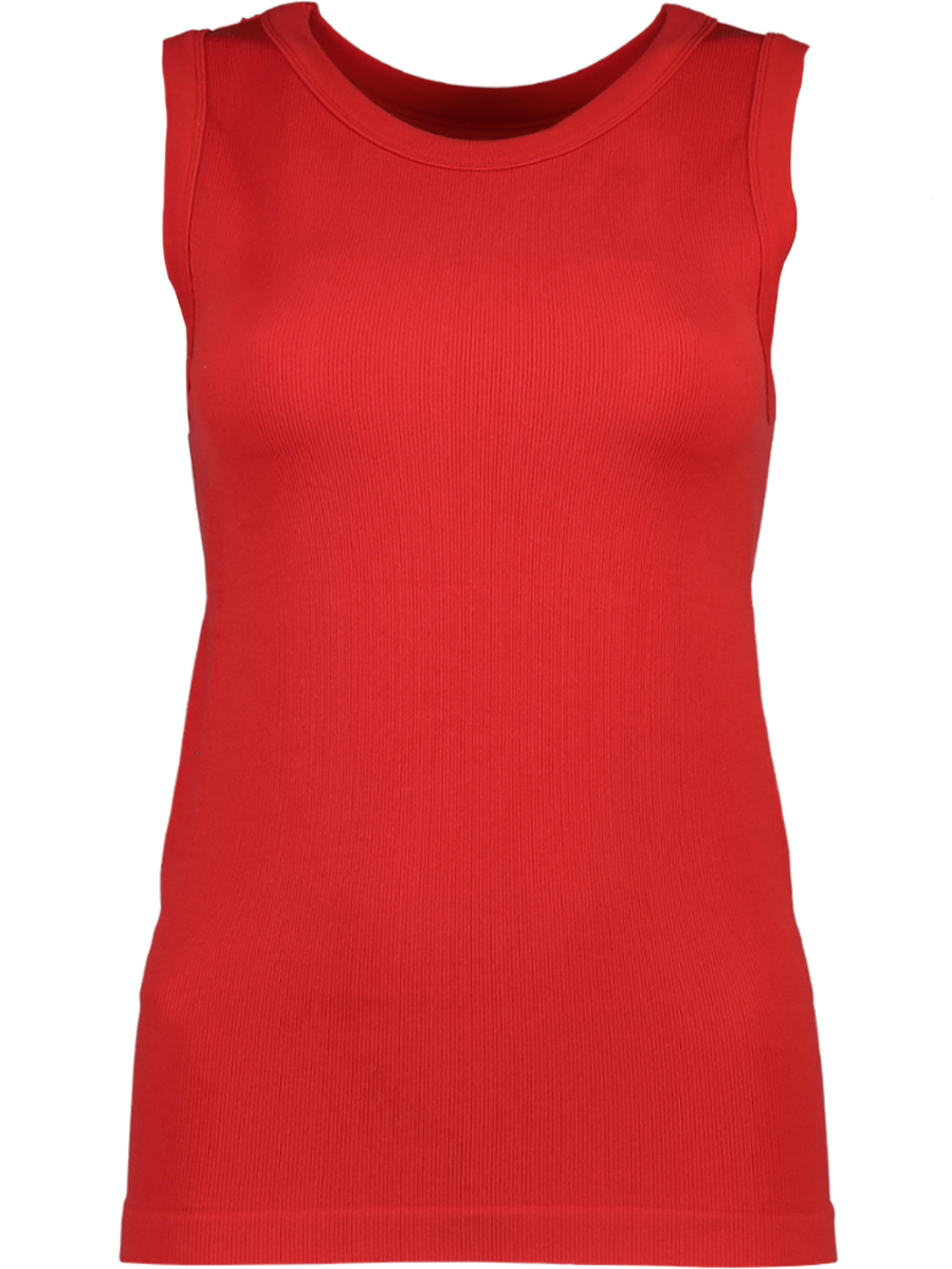 Red Ribbed Vest