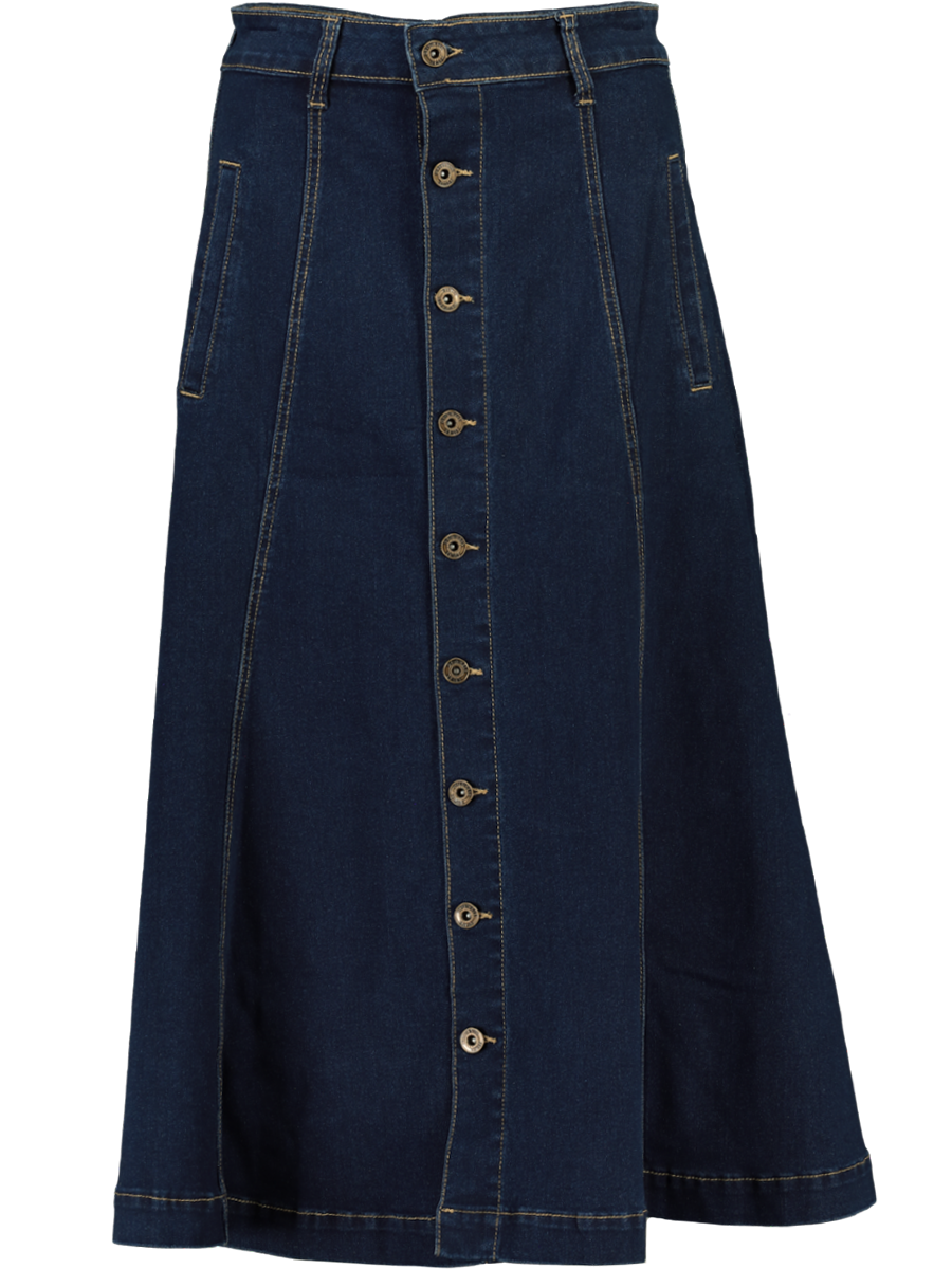 Denim Midi Skirt