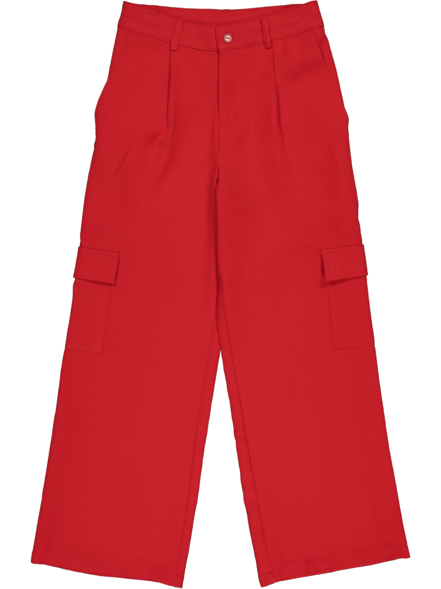 Red Woven Pants