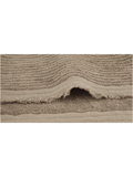 Textured Taupe Fringe Guest Towel (1)