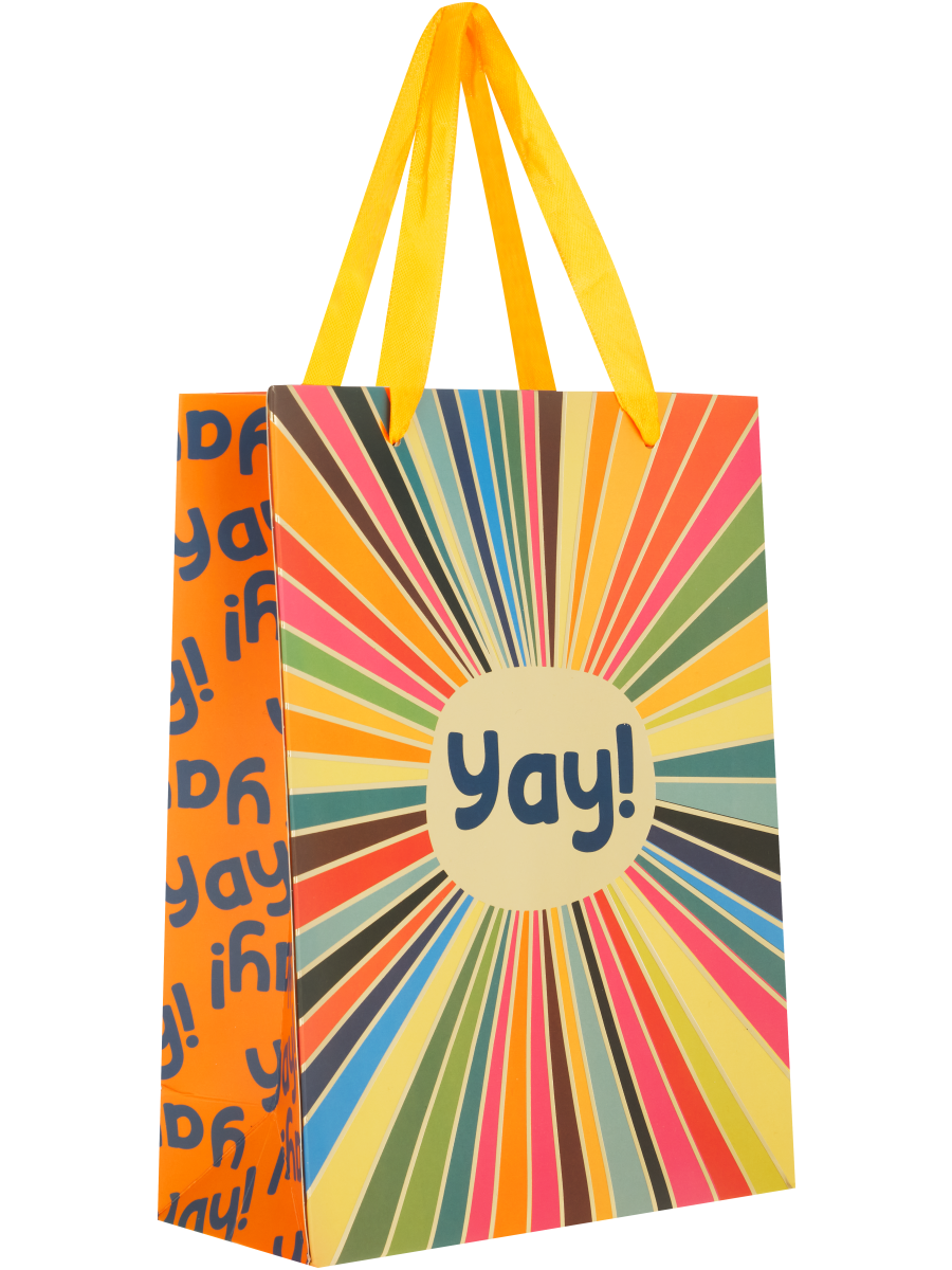 Textured Shape Pattern Or Yay Gift Bag (4)