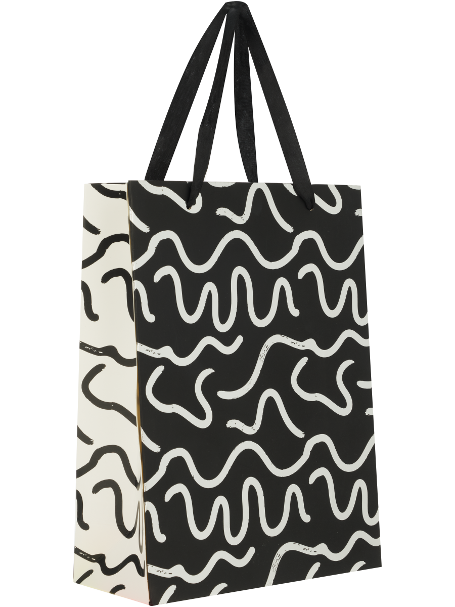 Geometric Or Squiggle Gift Bag (3)