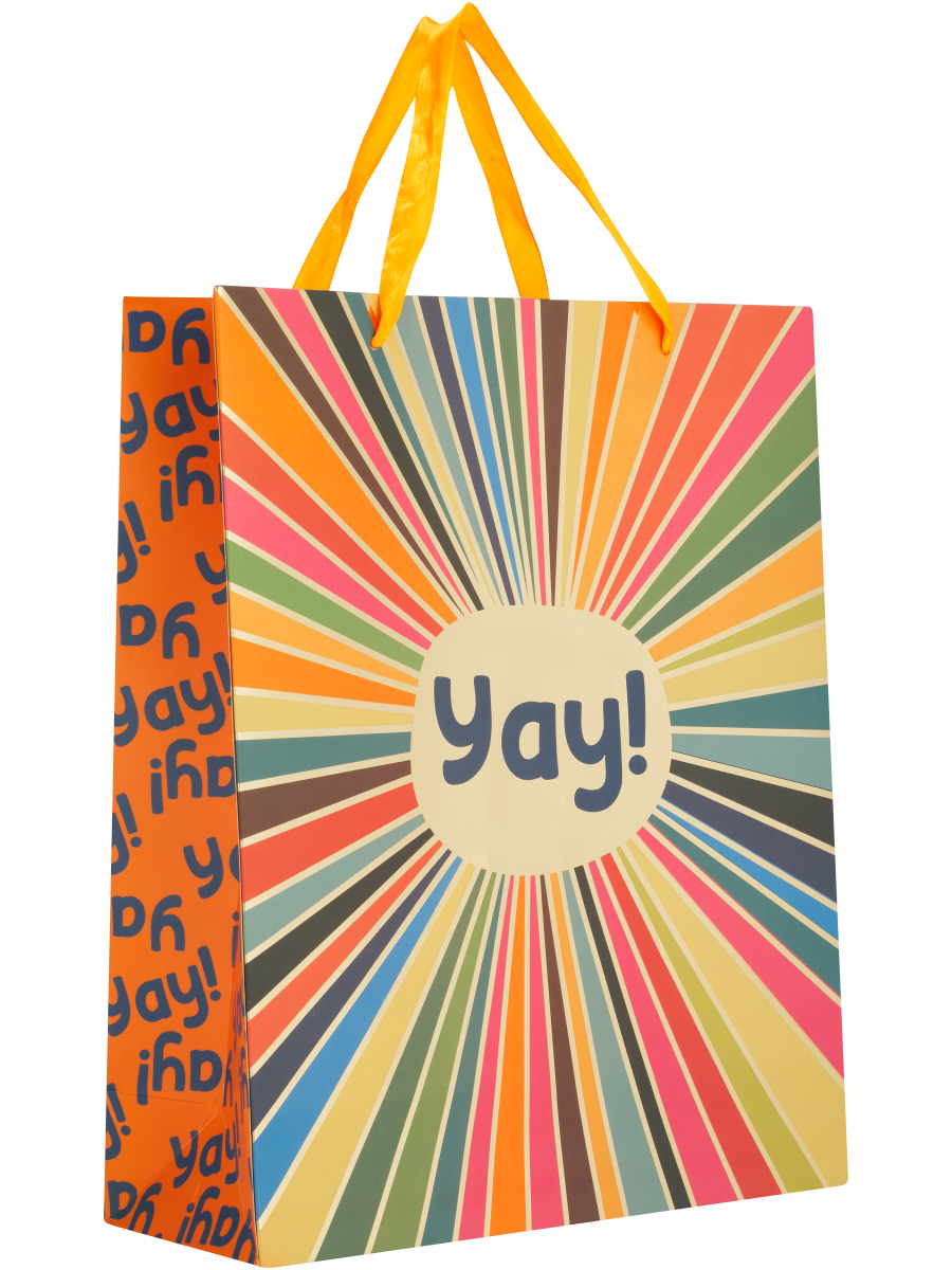 Textured Shape Pattern Or Yay Gift Bag (4)