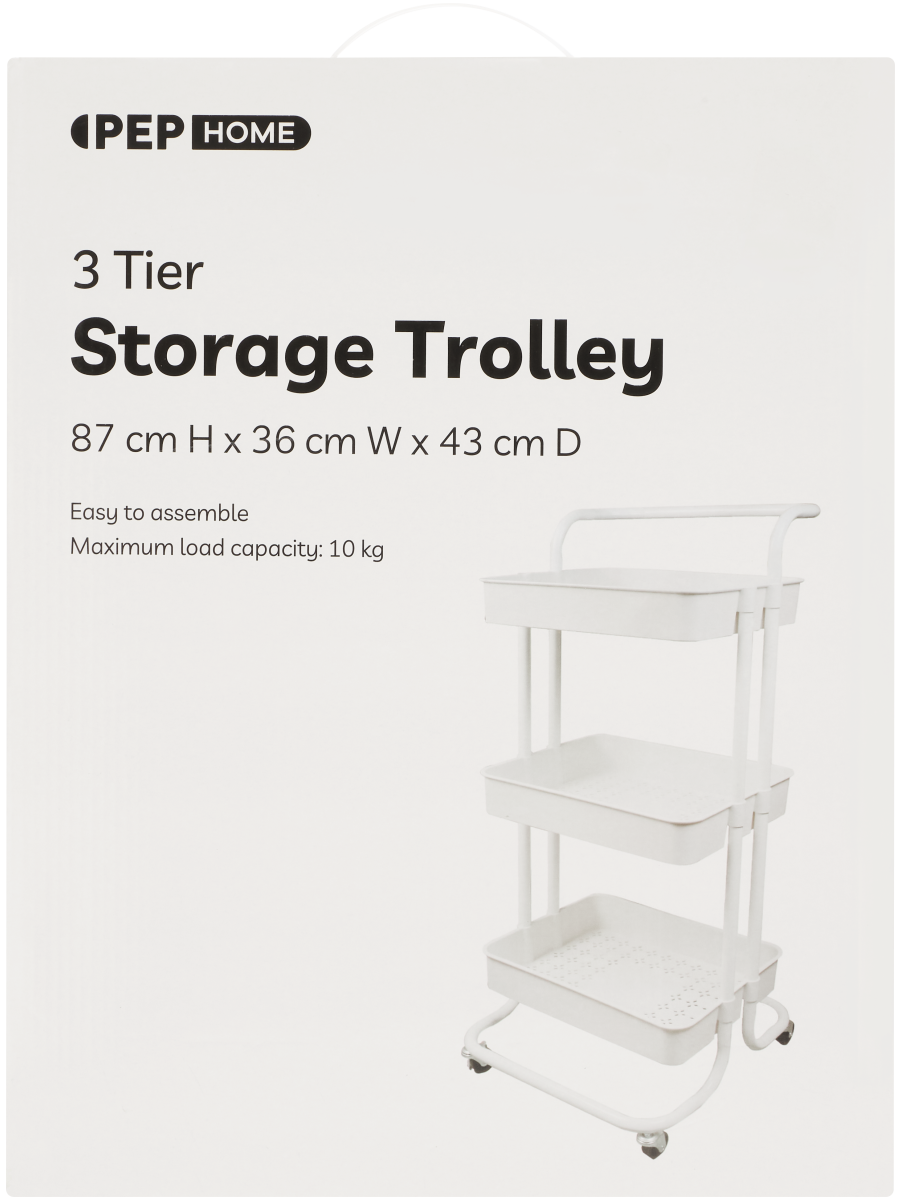 3-Tier Storage Trolley