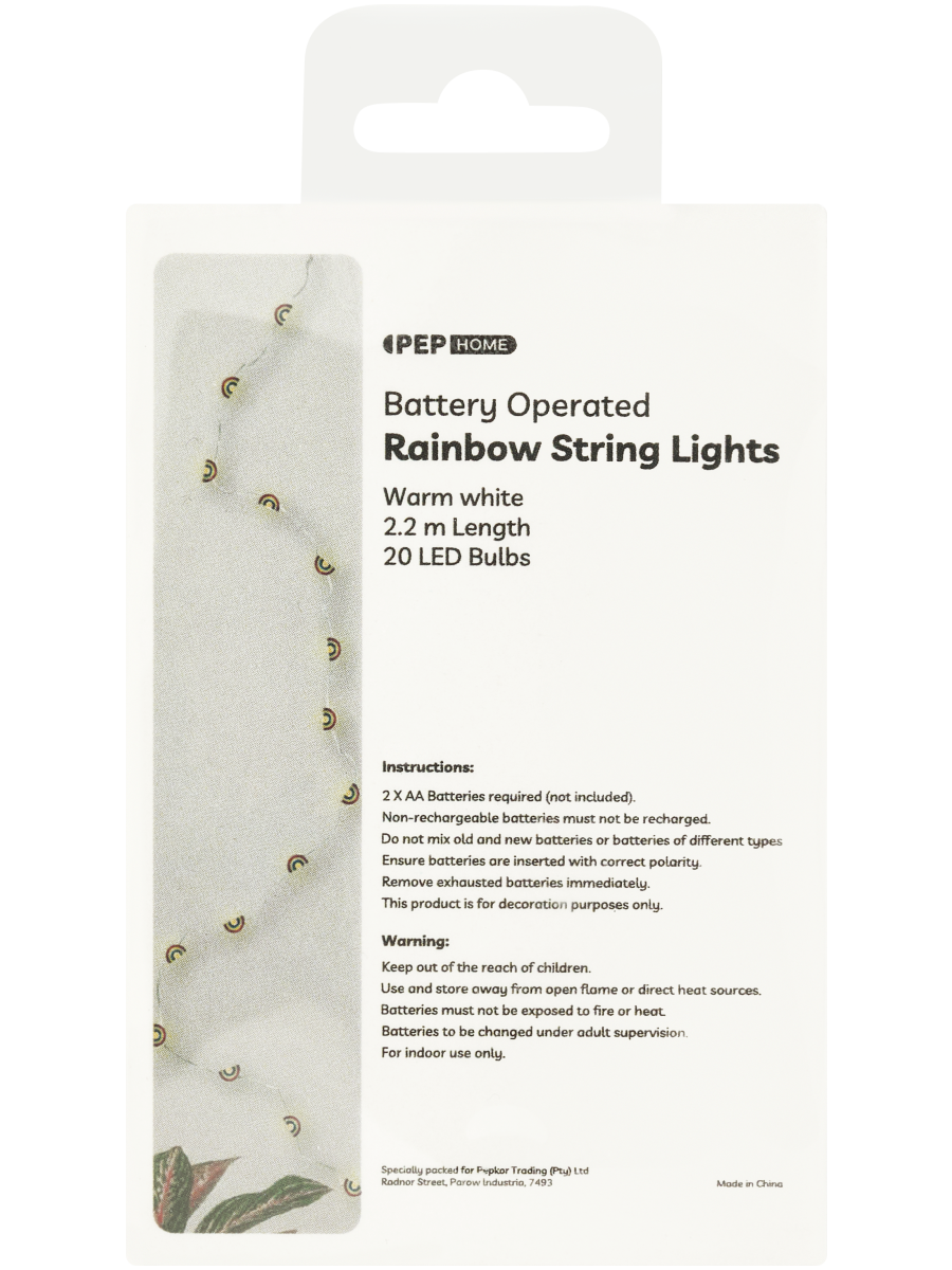 Rainbow String Lights Warm White