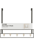 Over The Door Metal Hook Black (1)