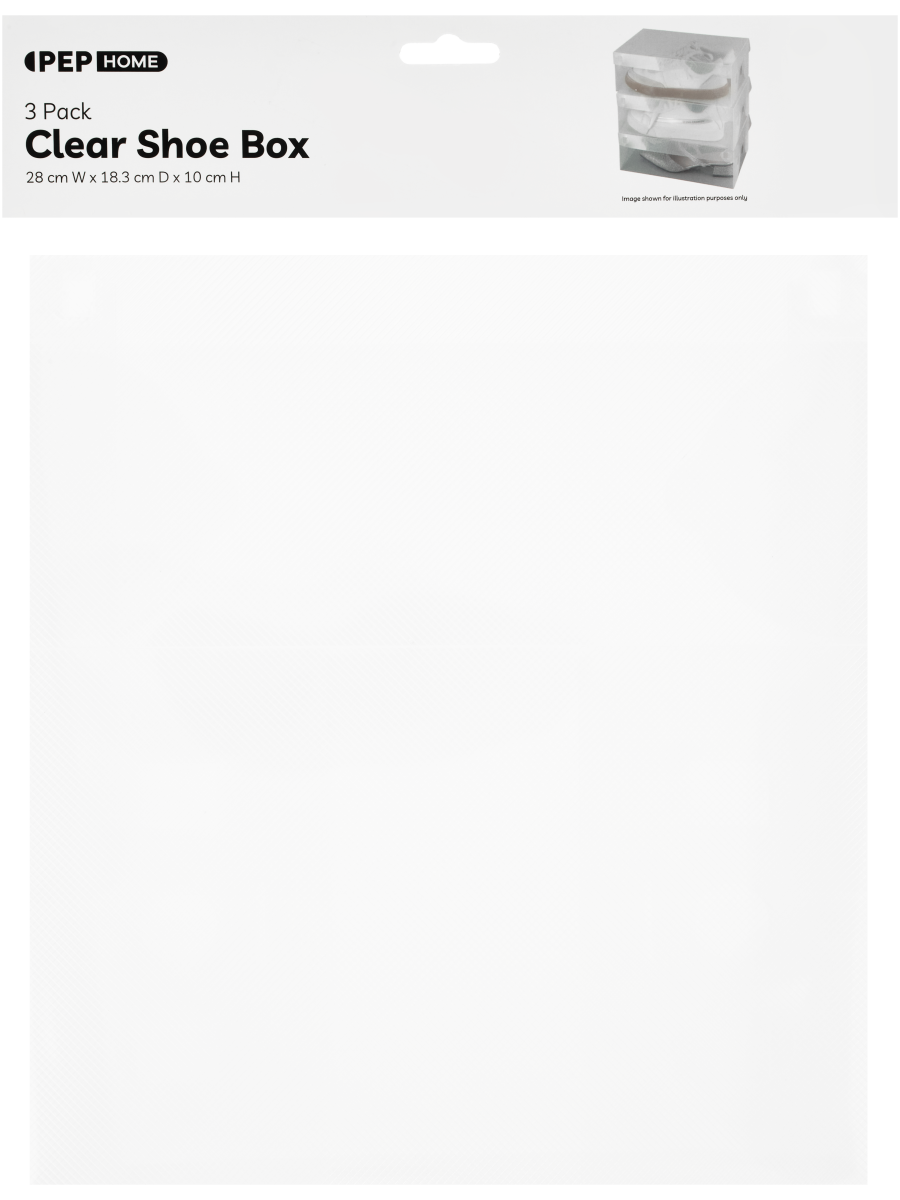 Shoe Box Storage 3 Piece