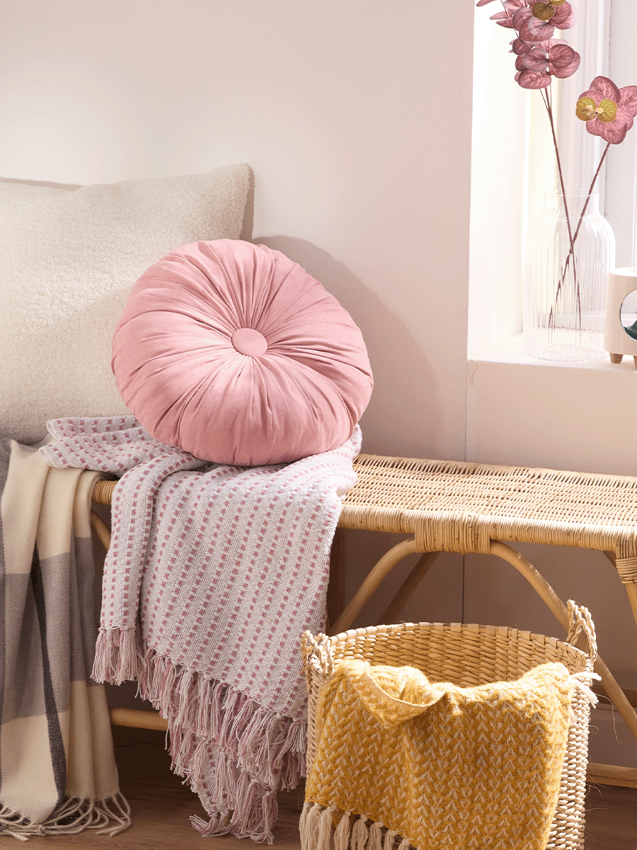 Velvet Petal Scatter Cushion