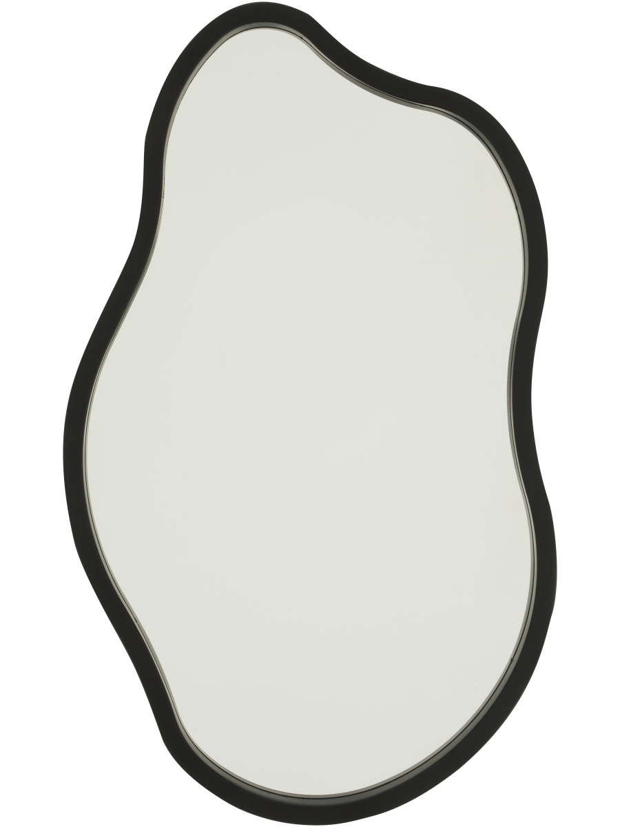 Black Organic Shape Mirror
