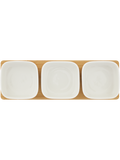 Snack Bowls Set With Bamboo Board
