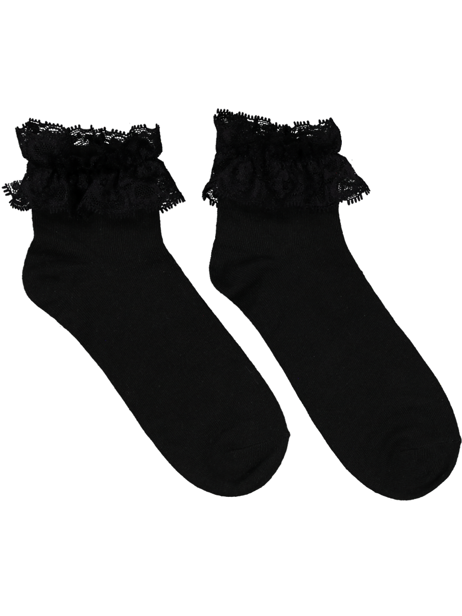 Black Frill Fashion Socks