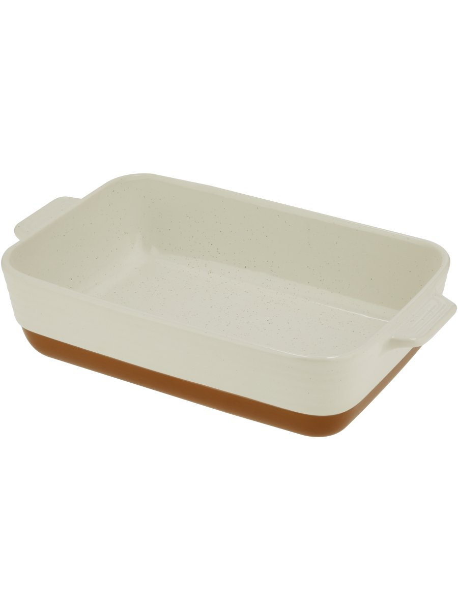 Brown Based Ceramic Oven Dish 33x19cm