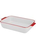 Red Rimmed Ceramic Ovenware 39x22.5cm (1)