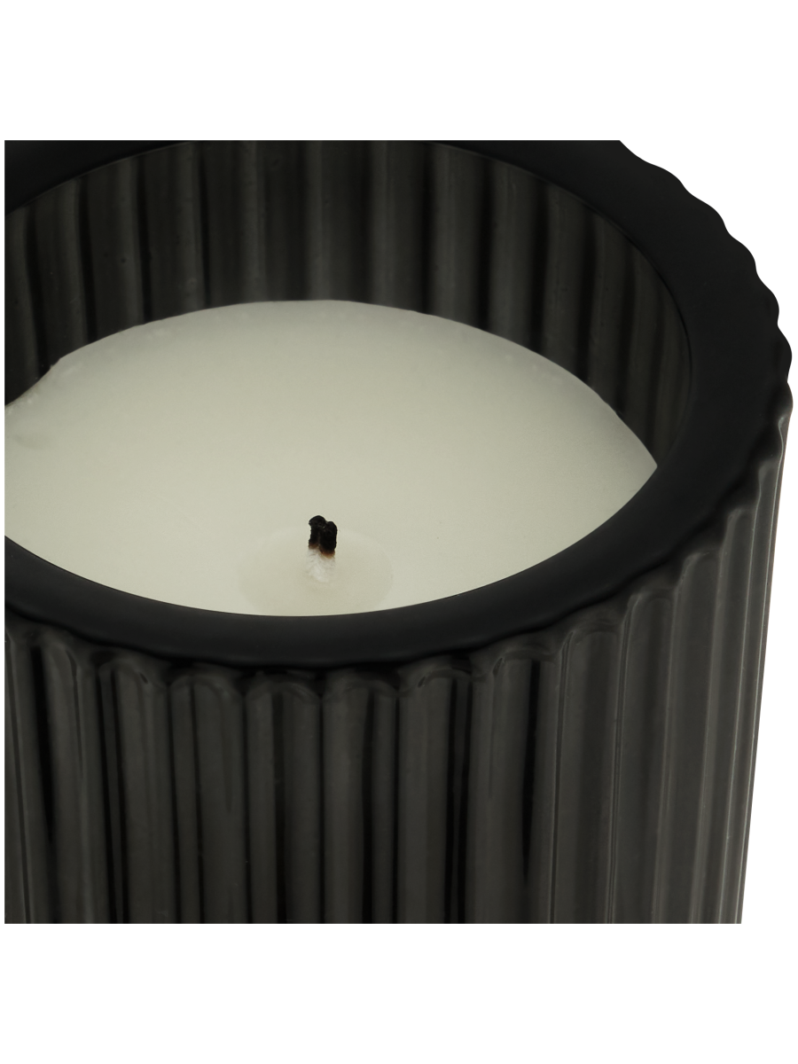 Black Glass Candle