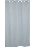 Grey Unlined Eyelet Curtain