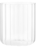 Ribbed Glass Vase 9x9cm