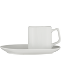 Ceramic Square Cup & Saucer 18x12cm