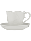 Ceramic Rose Cup & Saucer
