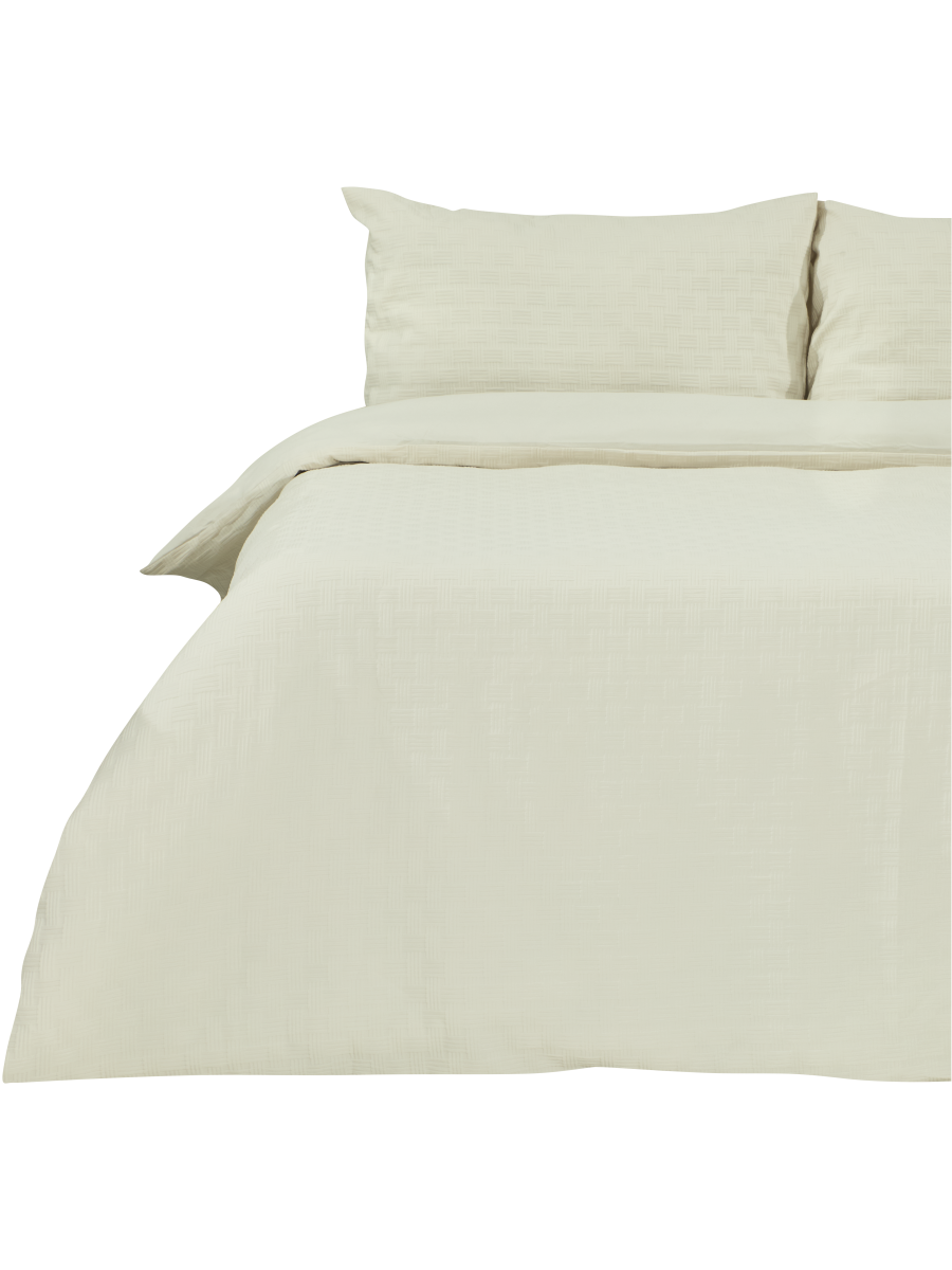 Lattice Weave Textured Duvet Cover Set Queen (2)