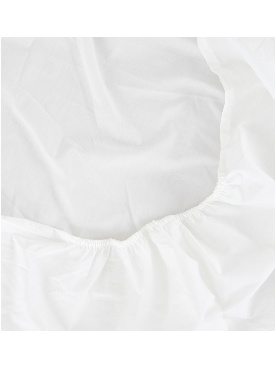 Cotton Rich Percale Fitted Sheet Queen