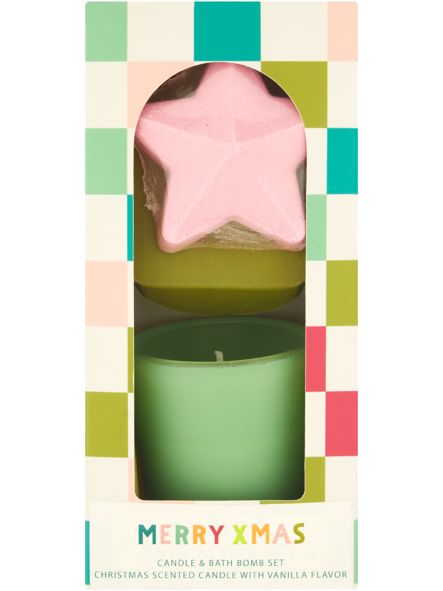 Christmas Candle & Bath Bomb Set (3)