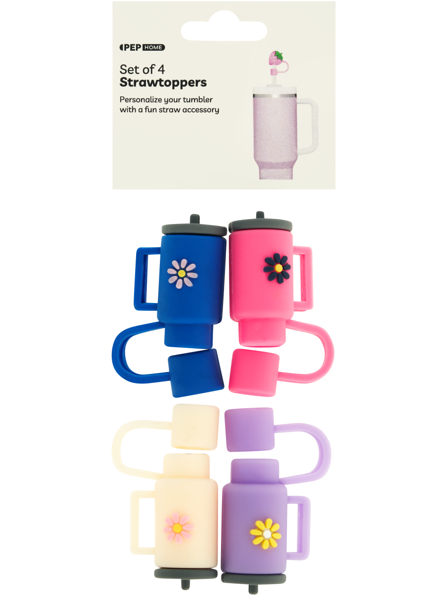 4 Pack Straw Toppers (2)