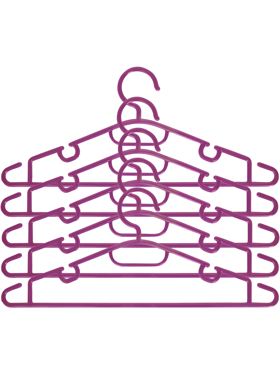 Plastic Hangers (Design/Colour may vary) (2)