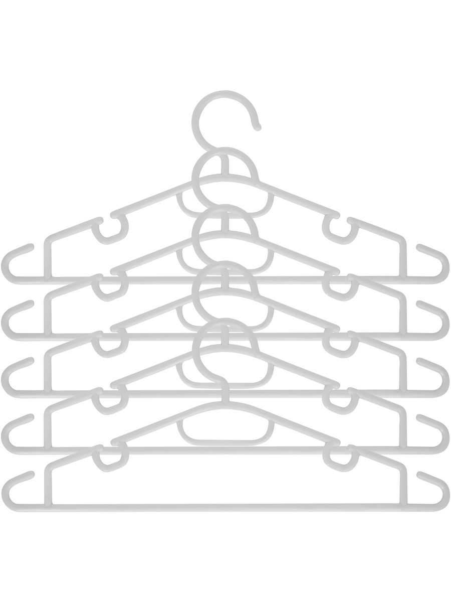 Plastic Hangers (Design/Colour may vary)