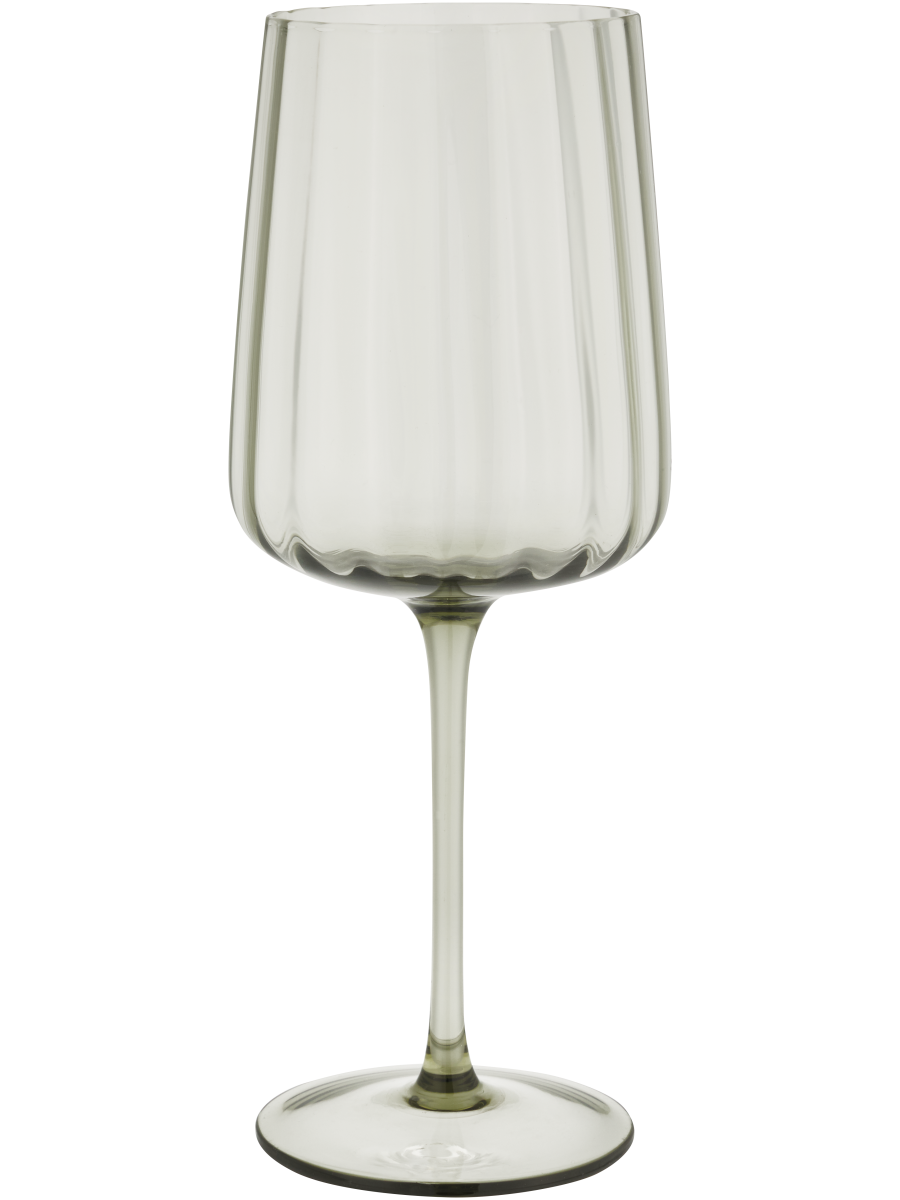 Ribbed Wine Glass
