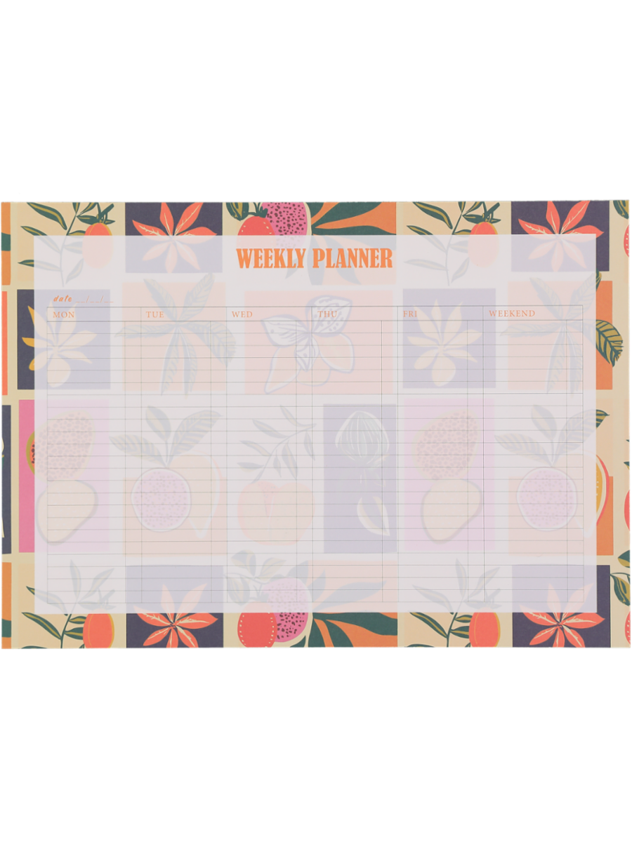 Tropical Print Weekly Planner