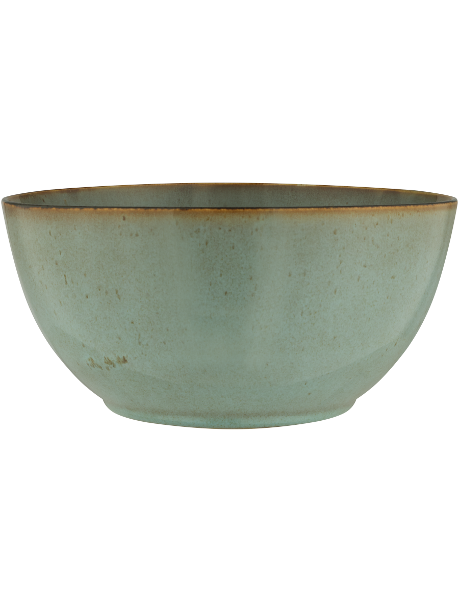 Ceramic Brown Rimmed Bowl