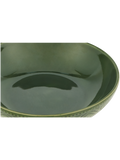 Textured Leaf Pattern Glass Bowl (1)