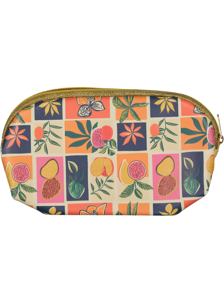 Tropical Print Pencil Bag