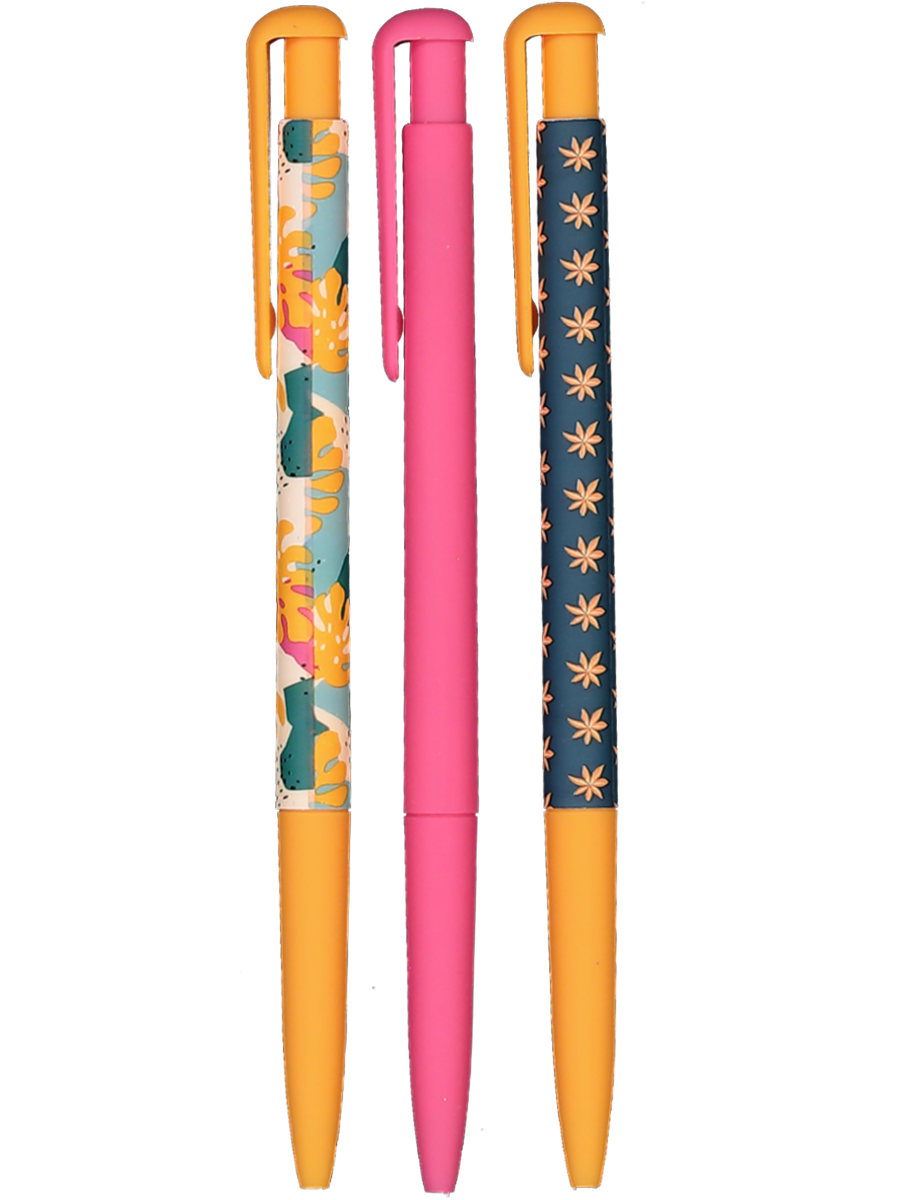 3 Pack Soft Grip Pens