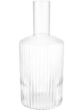 Striped Thin Neck Glass Vase 10x24cm