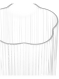 Flower-Shaped Ribbed Glass Vase 11x8.5cm (1)