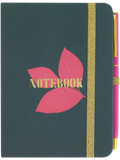 A6 Leafy Notebook With Pen