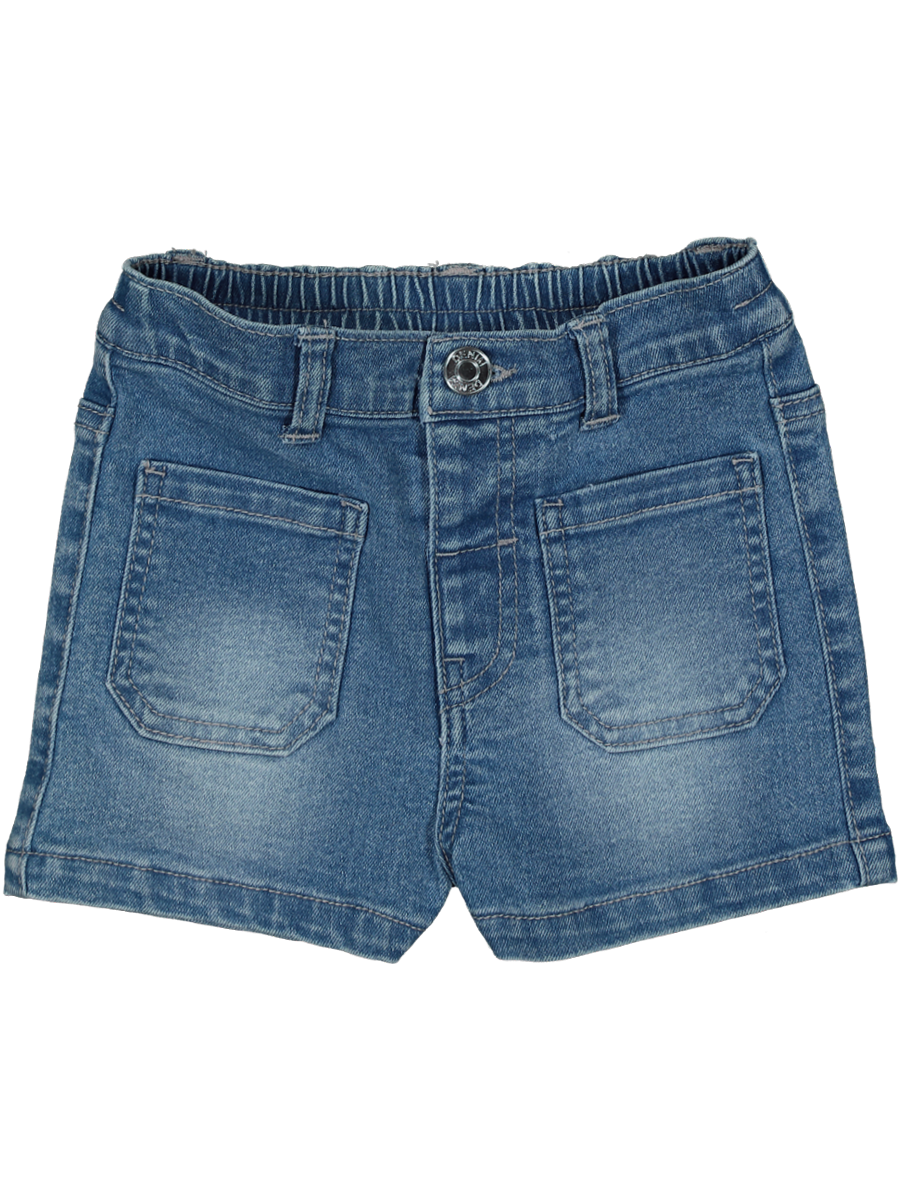 Pocketed Denim Shorts
