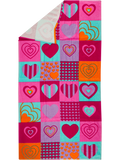 Hearts Beach Towel