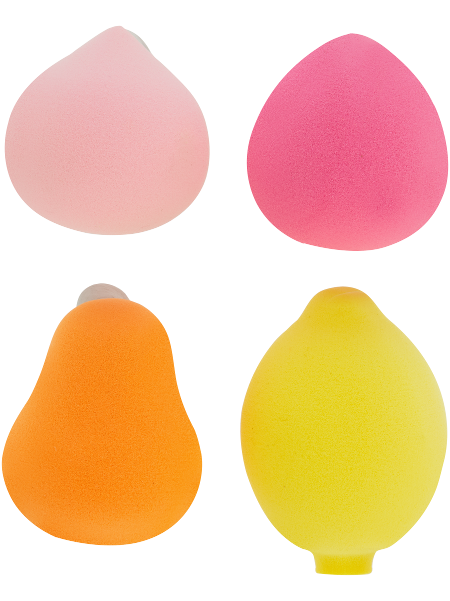 4 Piece Fruit Makeup Sponges