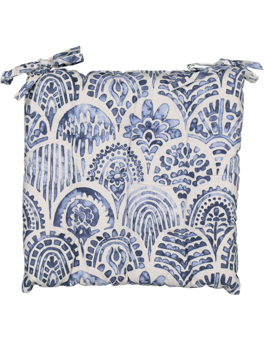 Blue Waves Outdoor Chair Pad