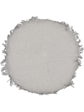 Grey Round Outdoor Chair Pad