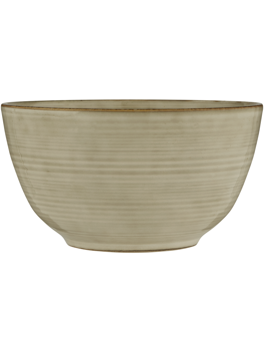 Ceramic Brown Rimmed Bowl