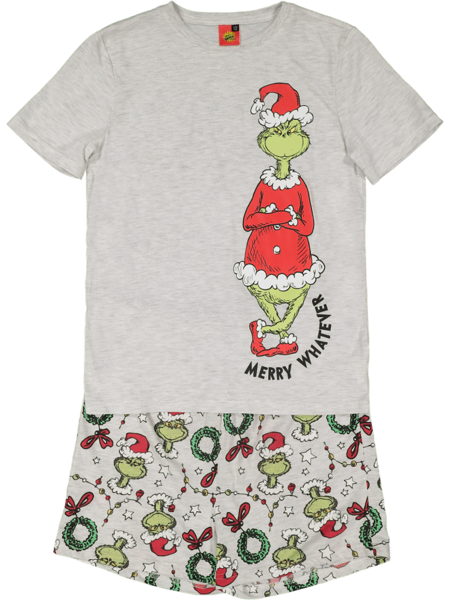 Grey Grinch Christmas Pyjama