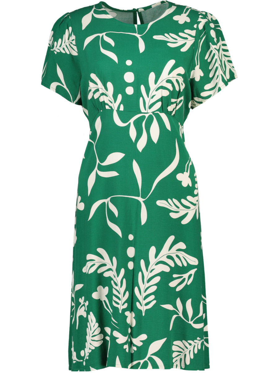 Green Leaf Midi Dress